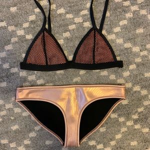 Triangl Swimwear Neptune Metallic Copper Set